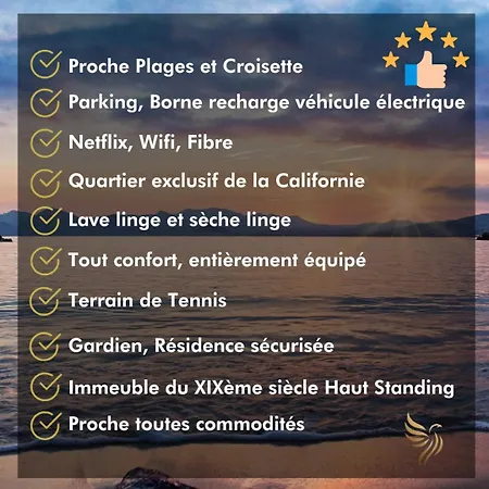 Studiocalifornia-parking-plages 15 Min Walk Lejlighed Cannes