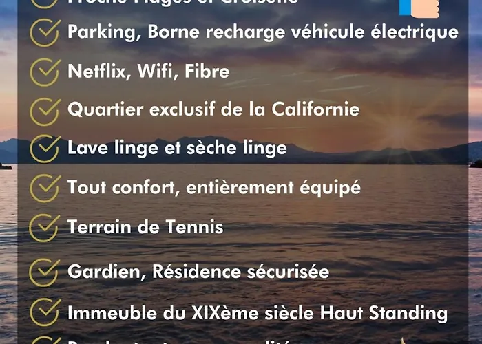 Studiocalifornia-parking-plages 15 Min Walk Daire Cannes