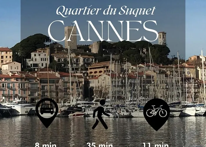 Studiocalifornia-parking-plages 15 Min Walk Cannes